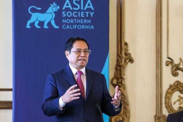 Thủ tướng khẳng định Việt Nam xác định khoa học công nghệ, đổi mới sáng tạo, khởi nghiệp là động lực quan trọng cho sự phát triển trong giai đoạn mới - Ảnh: VGP/Nhật Bắc