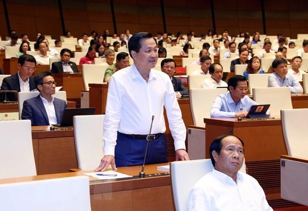 Phó Thủ tướng Chính phủ Lê Minh Khái phát biểu ý kiến. (Ảnh: Phạm Kiên/TTXVN)
