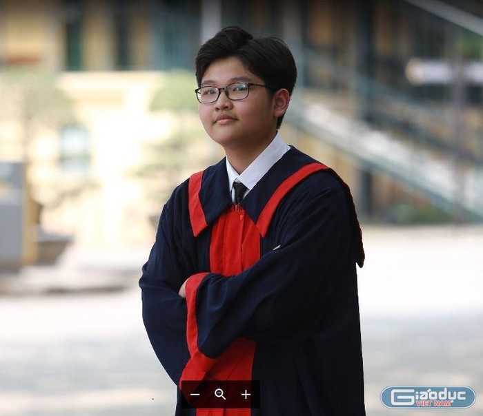 Chàng trai Nguyễn Duy Thịnh đã dành trọn những năm cấp hai ở Trường Trung học cơ sở Cầu Giấy. (Ảnh: Nhân vật cung cấp)