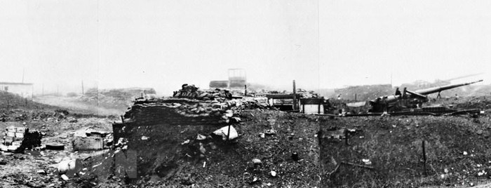 Căn cứ Tân Lâm bị tiêu diệt, ngày 2/4/1972. (Ảnh: Đoàn Công Tính/TTXVN phát)