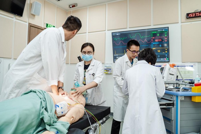 Trung tâm mô phỏng Y khoa của VinUni được thiết kế như một bệnh viện mô phỏng với hơn 30 phòng đào tạo.