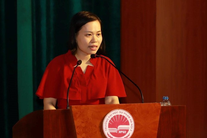 Tiến sĩ Lê Thị Thùy Vinh, Phó Trưởng khoa, Khoa Ngữ văn, Trường Đại học Sư phạm Hà Nội 2. (Ảnh: Nhân vật cung cấp).