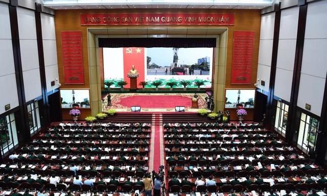 Sáng ngày 25/7, tại Hà Nội, Quân ủy Trung ương, Bộ Quốc phòng tổ chức Hội nghị Quân chính toàn quân 6 tháng đầu năm 2022 - Ảnh: VGP/Nhật Bắc