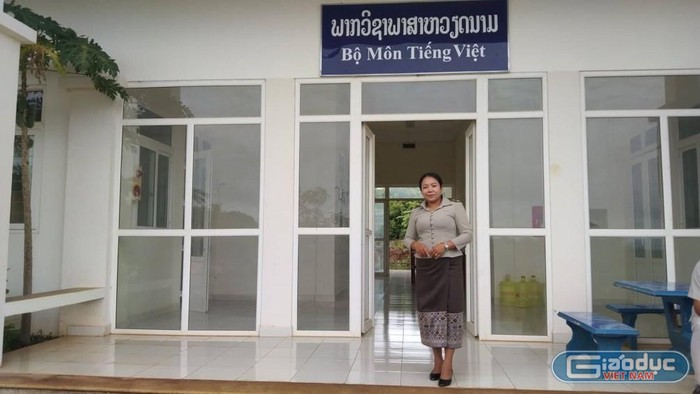 Cô Anonglak, giảng viên bộ môn Tiếng Việt - Trường Đại học Champasak, Lào. Ảnh: Ngọc Sơn