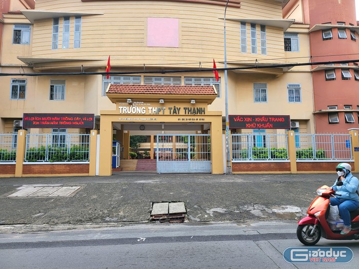 Trường Trung học phổ thông Tây Thạnh, quận Tân Phú, Thành phố Hồ Chí Minh (Ảnh: P.L)