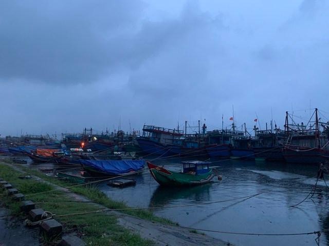 Tàu thuyền neo đậu an toàn tại cảng cá Triệu An, Triệu Phong, Quảng Trị. Ảnh: VGP/Đức Tuân