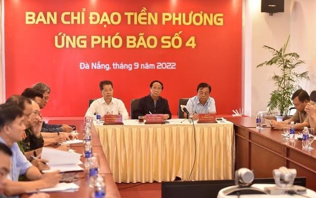 Phó Thủ tướng Lê Văn Thành dự hội nghị tại đầu cầu Ban Chỉ đạo tiền phương tại Thành phố Đà Nẵng. Ảnh: VGP/Đức Tuân