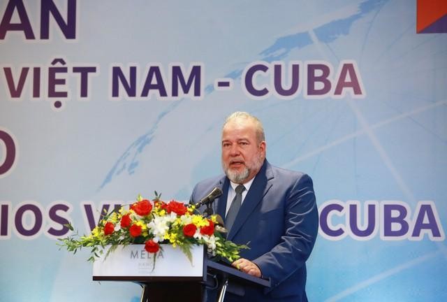 Thủ tướng Manuel Marreno Cruz: Cuba sẽ dành ưu tiên cao nhất, tạo mọi thuận lợi cho doanh nghiệp Việt Nam. Ảnh: VGP/Quang Thương