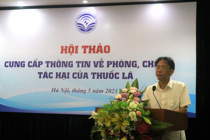 Ông Hồ Hồng Hải - Phó Vụ trưởng Vụ Pháp chế (Bộ Thông tin và Truyền thông) phát biểu khai mạc Hội thảo.
