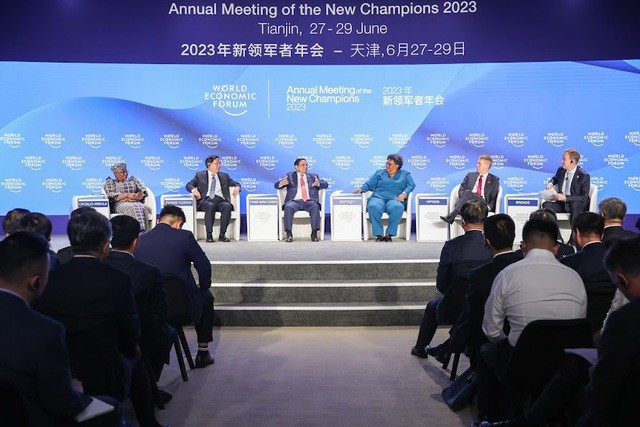 Sự tham gia của Thủ tướng Phạm Minh Chính tại Hội nghị WEF Thiên Tân mang nhiều ý nghĩa và đạt nhiều kết quả quan trọng. Ảnh: VGP/Nhật Bắc
