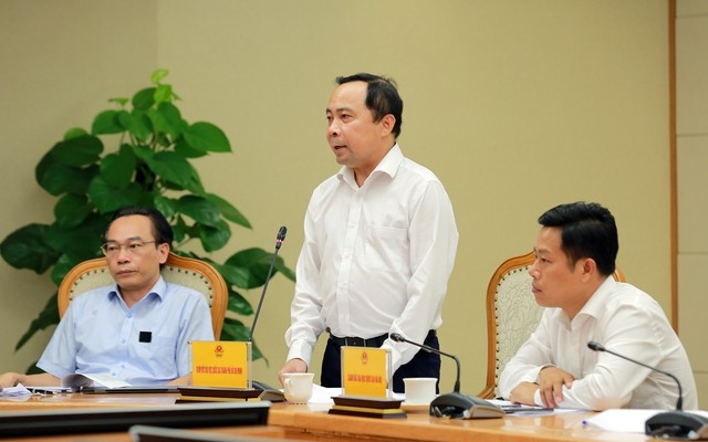 Giám đốc Đại học quốc gia Thành phố Hồ Chí Minh Vũ Hải Quân chia sẻ những khó khăn, vướng mắc trong hoạt động hiện nay của nhà trường. Ảnh: VGP/Minh Khôi