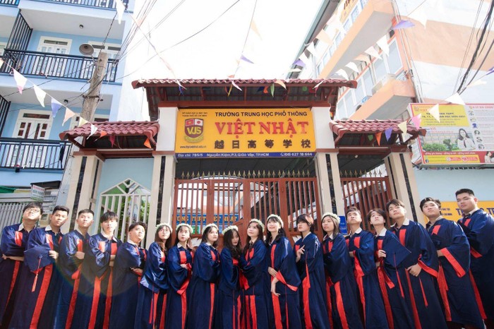 Trường Trung học phổ thông Việt Nhật đang trở thành lựa chọn ưu việt cho gia đình. Ảnh: Nhà trường cung cấp