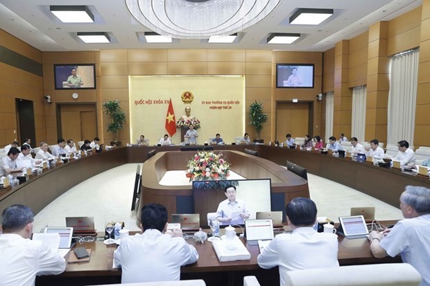 Quang cảnh Phiên họp thứ 25 Ủy ban Thường vụ Quốc hội. (Ảnh: Doãn Tấn/TTXVN)