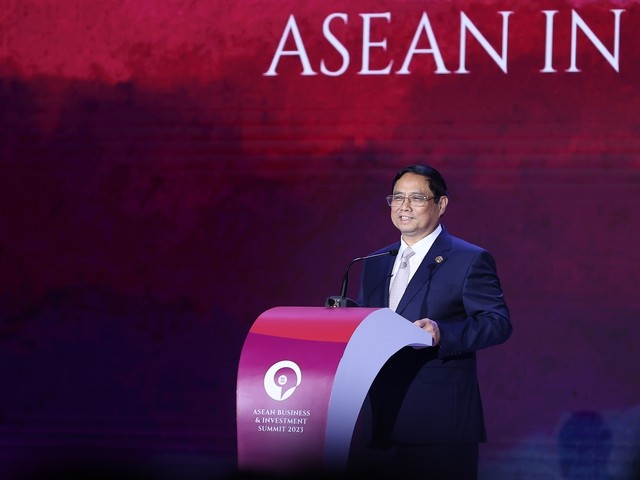 Thủ tướng nhấn mạnh một số định hướng chiến lược để ASEAN có thể tiếp tục phát huy vai trò, vị thế. Ảnh: VGP/Nhật Bắc