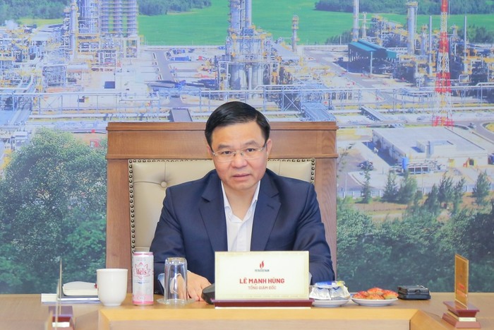 Tổng Giám đốc Petrovietnam Lê Mạnh Hùng kết luận buổi làm việc.