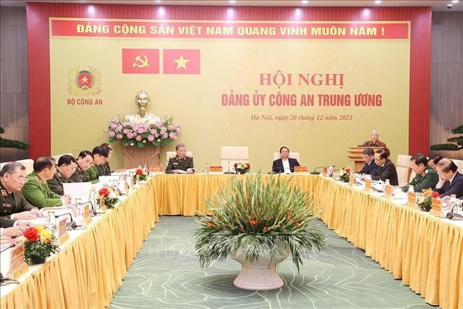 Tổng Bí thư Nguyễn Phú Trọng phát biểu chỉ đạo hội nghị. Ảnh: Trí Dũng/TTXVN
