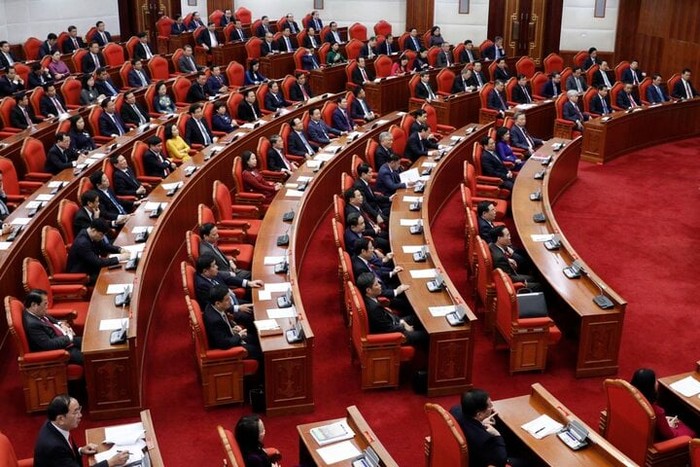 Các đại biểu tại Hội nghị lần thứ 8 Ban Chấp hành Trung ương Đảng khóa XIII diễn ra hồi tháng 10/2023. (Ảnh: TTXVN)