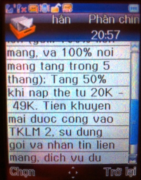 Cách dùng từ như 49K, 50K của VietNamMobile gửi đến cho khách hàng là chưa hợp lí