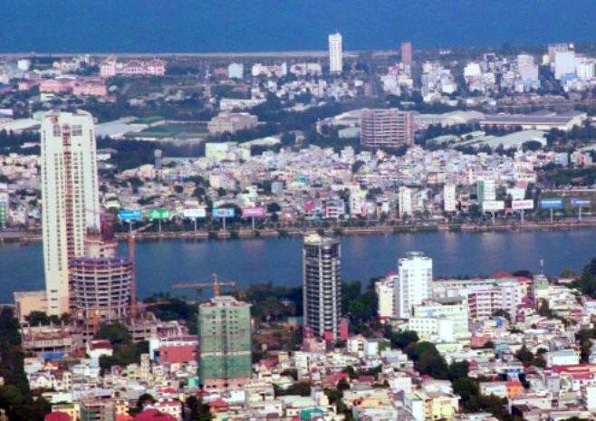 Thành phố Đà Nẵng nhìn từ trên cao. Ảnh: Nguyễn Đông.