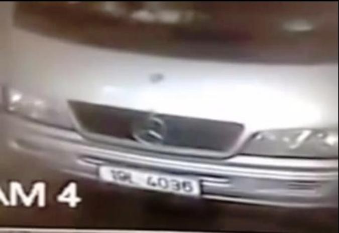Chiếc ô tô mang BKS 19L: 4036 chở các đối tượng gây ra vụ việc kinh hoàng tại Quảng Ninh