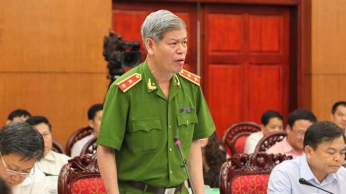 Trung tướng Đỗ Đình Nghị - phó tổng cục trưởng Tổng cục Cảnh sát quản lý hành chính về trật tự an toàn xã hội - Ảnh lê Kiên (Tuổi Trẻ)