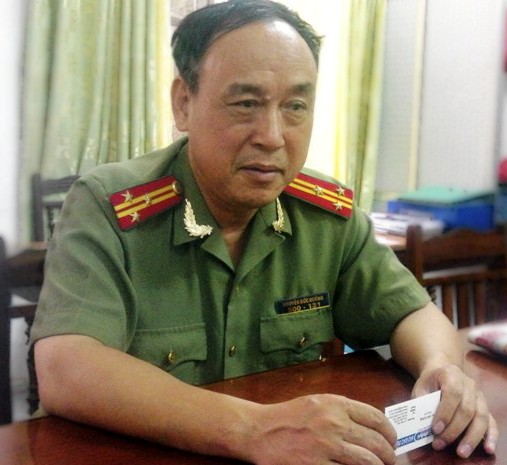 Thượng tá, Thạc sỹ Nguyễn Đức Hưởng, Tổ trưởng tổ Bộ môn Tâm lý - Học viện An ninh Nhân dân (Ảnh Viết Cường)