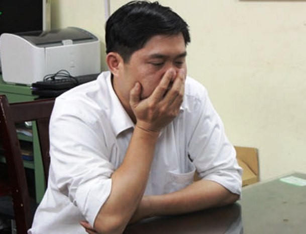 Nguyễn Mạnh Tường tại cơ quan điều tra.