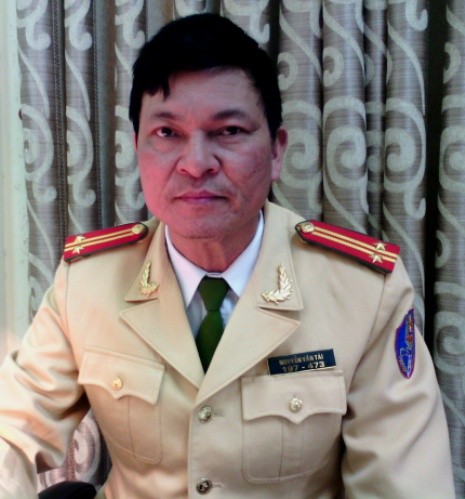 Trung tá Nguyễn Văn Tài, Đội trưởng Đội tuyên truyền, Phòng CSGT đường bộ đường sắt, Công an TP Hà Nội. (Ảnh GDVN)