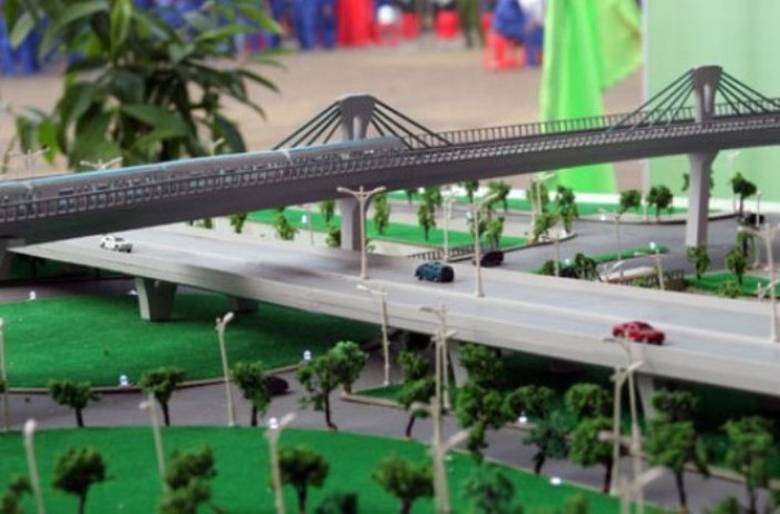 Mô hình phối cảnh dự án đường sắt Yên Viên - Ngọc Hồi