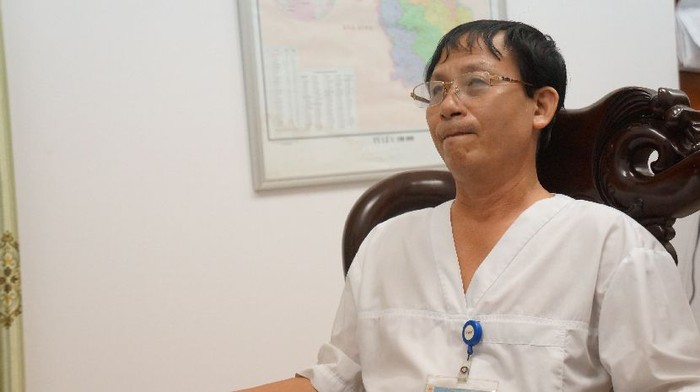 Bác sĩ Nguyễn Thanh Trúc, Giám đốc Bệnh viện Đa khoa huyện Sóc Sơn. Ảnh VIẾT CƯỜNG