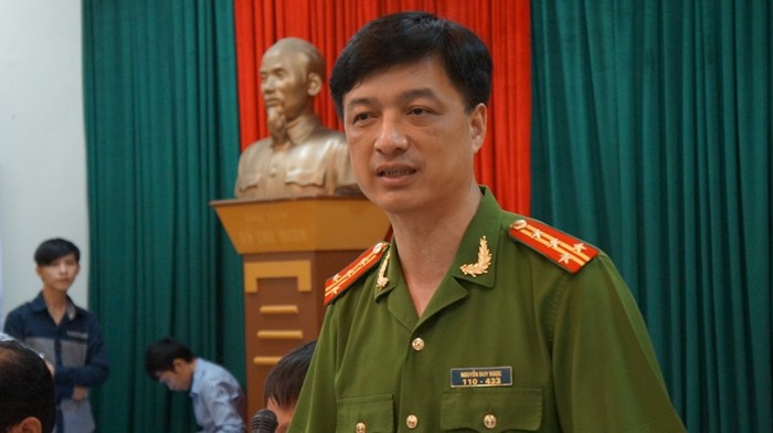 Đại tá Nguyễn Duy Ngọc, Phó Giám đốc Công an Hà Nội. Ảnh VIẾT CƯỜNG