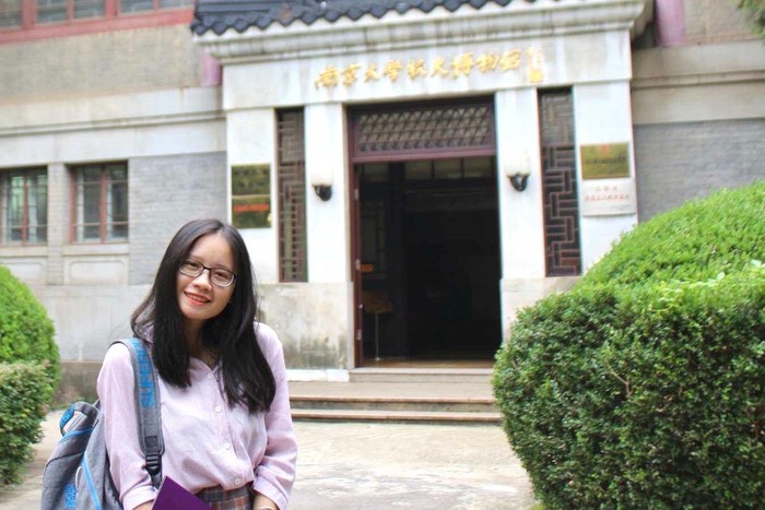 Bùi Ngọc Hà khi đang theo học tại Đại học Nam Kinh, Giang Tô, Trung Quốc. Ảnh: Nhân vật cung cấp.