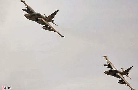 Máy bay cường kích Sukhoi Su-25 của Iran.