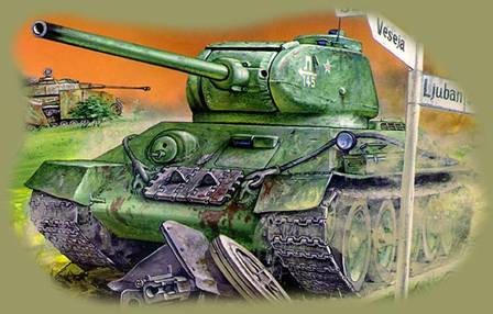 Xe tăng T-34-85 trên chiến trường