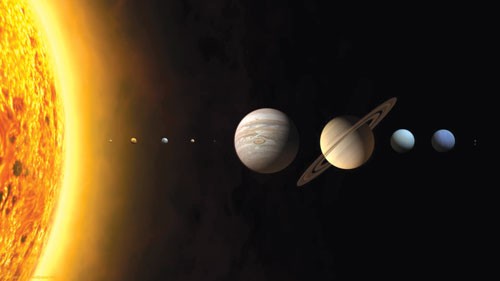 Hệ Mặt trời. Ảnh: NASA
