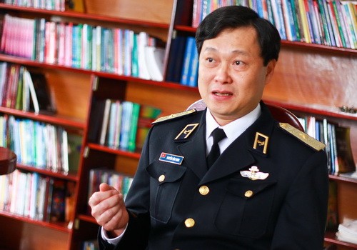 Phó tư lệnh hải quân Việt Nam - chuẩn đô đốc Nguyễn Văn Ninh - Ảnh: N.Khánh