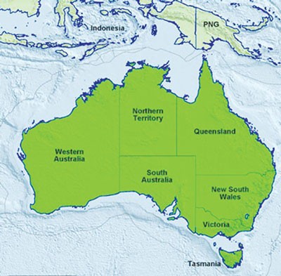 Khu vực phía bắc Úc tiếp giáp với các vùng biển chiến lược ở châu Á - Ảnh: RPS