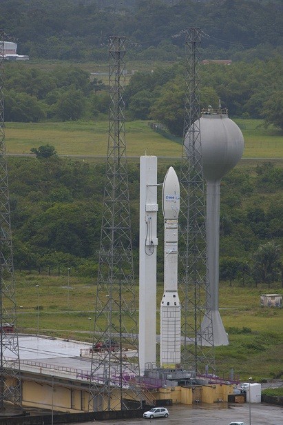 Vega được đặt tại khu vực phóng tàu vũ trụ Châu Âu ở Guiana, Pháp.