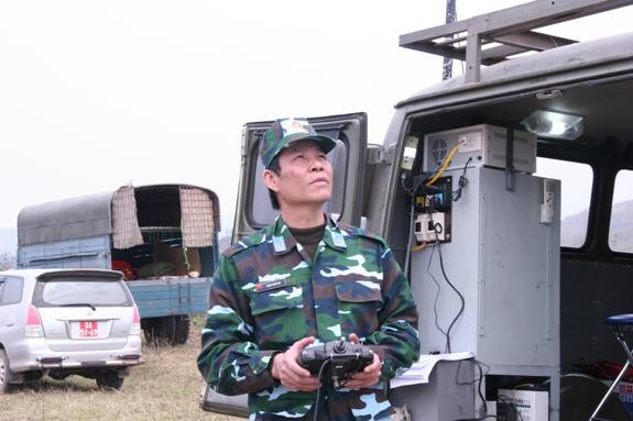 Đại tá Trịnh Xuân Đạt-Trưởng ban Nghiên cứu mục tiêu bay là một trong những người có công trong việc chế tạo máy bay không người lái Việt Nam