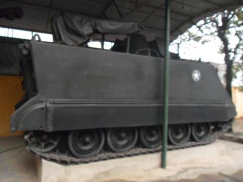 Chiếc xe tăng này đã chiến đấu và lập công xuất sắc trong trận Su Mát, Lộc Ninh năm 1972 và chiến dịch Hồ Chí Minh năm 1975.