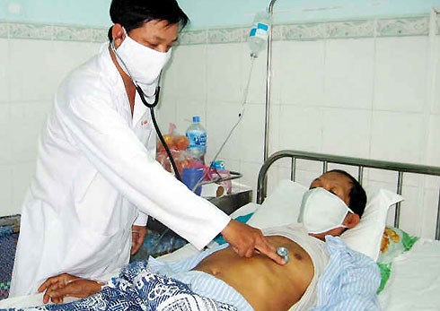 Nhiều bệnh nhân mắc lao nhưng không điều trị là mối nguy lớn làm lây lan căn bệnh này trong cộng đồng. Ảnh: Bệnh viện lao và bệnh phổi Ninh Thuận.