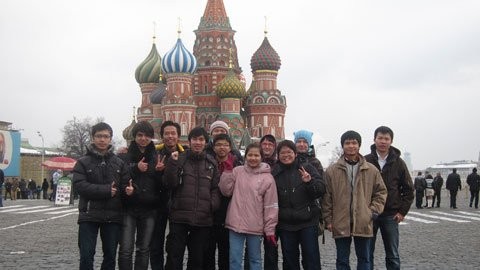 Các du học sinh Việt Nam tại Nga (Ảnh Vietnamnet)