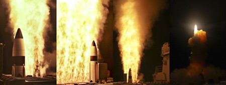 Tên lửa đánh chặn SM-3, được coi là sức mạnh chủ yếu của NMD. Trong ảnh: Tên lửa SM-3 Block IA được phóng từ hệ thống phòng thủ tên lửa Aegis ở phía tây Hawaii, Mỹ. Ảnh: THX/TTXVN