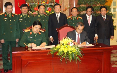 Lễ ký quy chế phối hợp giữa Bộ Quốc phòng và Văn Phòng Chủ tịch nước