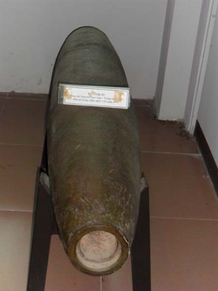 Quả bom MK-82, do đồng chí Nguyễn Ngọc Sâm tháo gỡ trong chiến dịch VT5 năm 1970