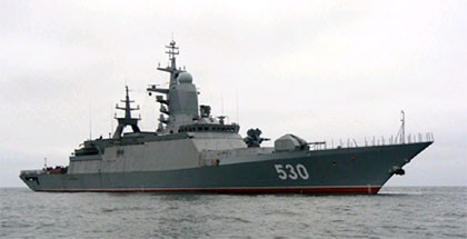 Tàu hộ vệ tên lửa lớp Stereguschy của Nga sử dụng nhiều công nghệ tàng hình hiện đại. Ảnh sưu tầm.