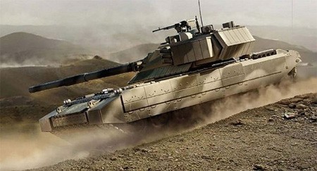Hình ảnh đồ họa được cho là MBT Armata trong tương lai.