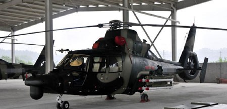 Z-9W là biến thể vũ trang được phát triển từ Z-9B, trực thăng này có vẻ ngoài rất giống với AS-565 của Pháp.