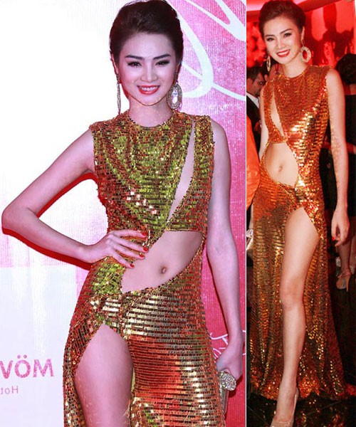 Chiếc váy táo bạo của người mẫu 9X Ngọc Oanh hẳn đã khiến không ít người "bỏng mắt" Xem thêm: Choáng: hotgirl Việt "lột xác hoàn toàn" sau dao kéo