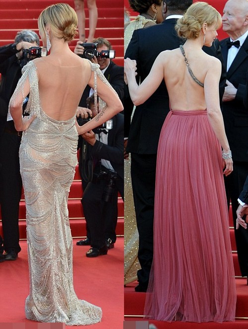 Heidi Klum và Nicole Kidman 'đọ' lưng trần tại buổi công chiếu 'The Paperboy' Xem thêm: Sao Hoa ngữ: Hành trình 10 năm "lột xác" trên thảm đỏ Cannes
